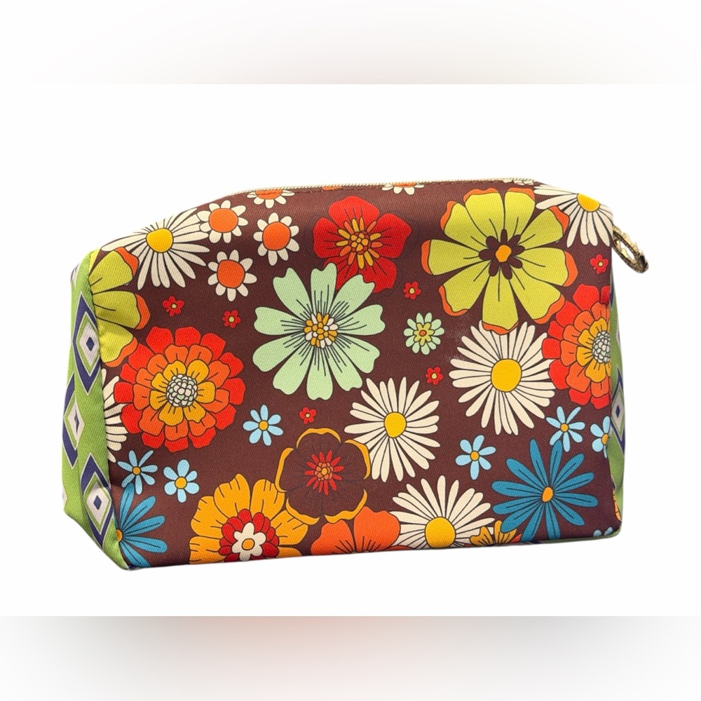 Estee Lauder Teal and Pink Cosmetic Bag